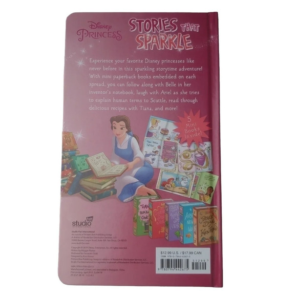 Disney Princess: Stories That Sparkle - 5 Mini  Stories NWT - Picture 5 of 5